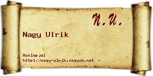 Nagy Ulrik névjegykártya